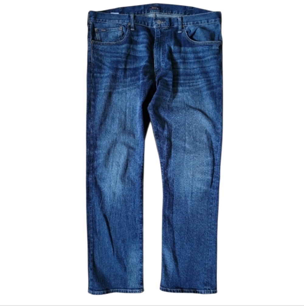 38/31 Polo Ralph Lauren The Hampton Relaxed Straight Jeans Deep Blue
